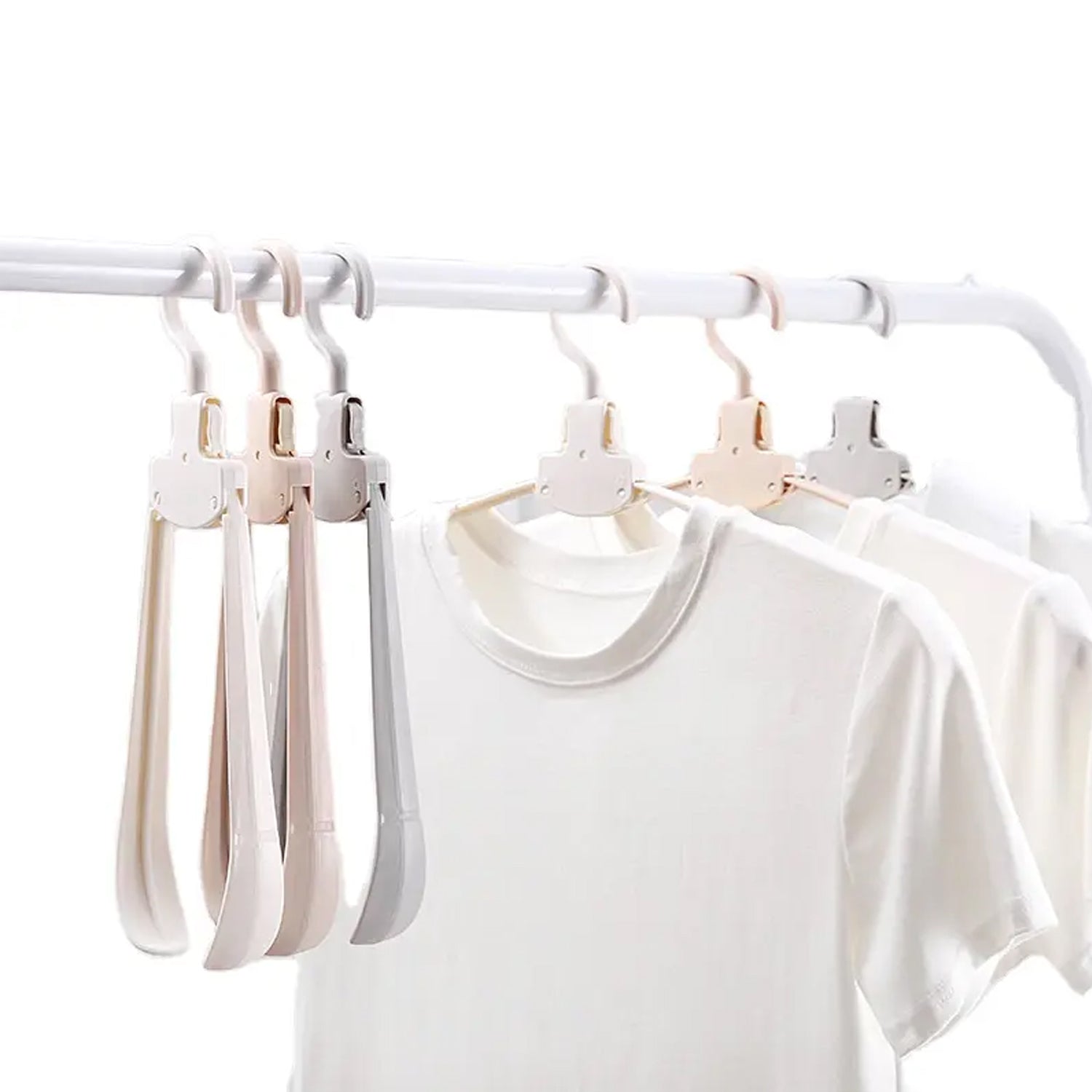 7730 Cloth Hanger 6 in 1 Multi-Layer Hanging Mass Pants Rack Stainless Steel Pants Hangers Folding Storage Rack Space Saver Storage for Trousers Scarf Tie Belt 7730 Cloth Hanger 6 in 1 Multi-Layer Hanging Mass Pants Rack Stainless Steel Pants Hangers Folding Storage Rack Space Saver Storage for Trousers Scarf Tie Belt